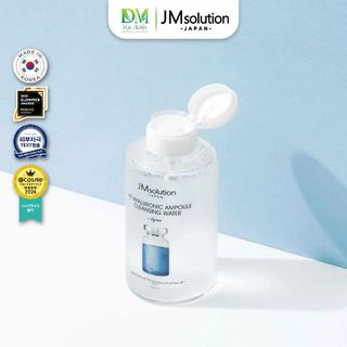 Nước Tẩy Trang Dịu Nhẹ JMSOLUTION Japan H9 Hyaluronic Ampoule Cleansing Water Aqua 500ML