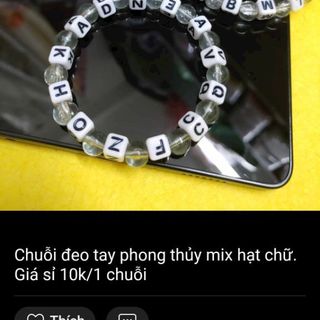 Vòng đeo tay phong thủy mẫu mới nhất mix hạt chữ