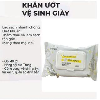 KHĂN GIẤY LAU GIÀY ĐA NĂNG SIÊU SẠCH THE WIPES