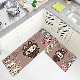 Bộ thảm nhà bếp nhiều họa tiết "2 thảm" (THÙNG 100B)