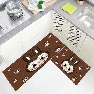 Bộ thảm nhà bếp nhiều họa tiết "2 thảm" (THÙNG 100B)