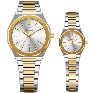 ĐỒNG HỒ CHÍNH HÃNG FUNMEI COUPLE F8035 DÂY THÉP FULLBOX TEM HÃNG