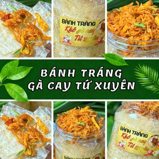 BÁNH TRÁNG GÀ CAY TỨ XUYÊN – CAY NHẸ THƠM NỒNG, ĂN LÀ GHIỀN 320G - WINNIE HOUSE