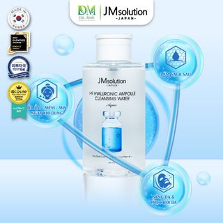 Nước Tẩy Trang Dịu Nhẹ JMSOLUTION Japan H9 Hyaluronic Ampoule Cleansing Water Aqua 850ML