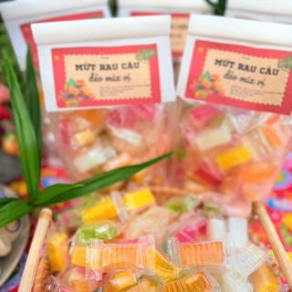 MỨT RAU CÂU DẺO MIX VỊ 500, DẺO MỊN, ĐẬM VỊ TỰ NHIÊN - WINNIE HOUSE