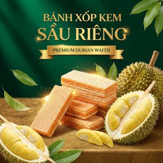 BÁNH XỐP KEM SẦU RIÊNG, HƯƠNG VỊ TUỔI THƠ 500G - WINNIE HOUSE