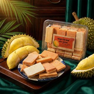 BÁNH XỐP KEM SẦU RIÊNG, HƯƠNG VỊ TUỔI THƠ 500G - WINNIE HOUSE