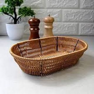 Nhựa_5760 Khay rổ mây đen (THÙNG 100C)