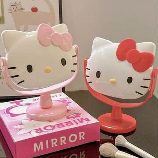 GƯƠNG ĐỂ BÀN KITTY HỒNG ĐỎ