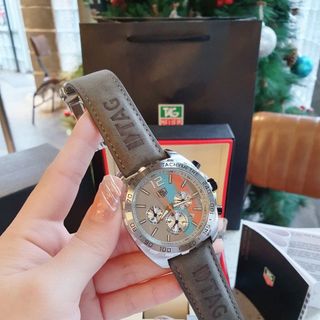 XẢ NHANH ĐỒNG HỒ NAM TRUNG CẤP TAD HEUER CHONOGRAP DÂY DA LỘN