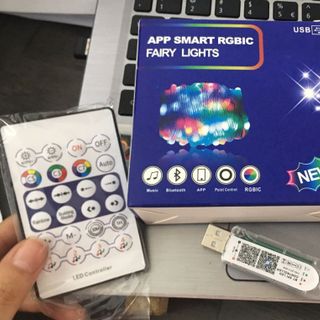 DÂY ĐÈN LED HẠT GẠO 10M RGB ĐUỔI MÀU