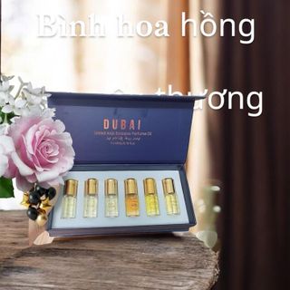Set Nước Hoa Dubai Nữ 6 Mùi , Combo Nước Hoa Dubai 6 Chai Nữ , Nước Hoa Dubai Nữ Mini , Tinh Dầu Nước Hoa Dubai Nữ Mini