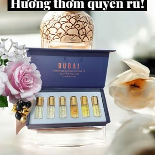 Set Nước Hoa Dubai Nữ 6 Mùi , Combo Nước Hoa Dubai 6 Chai Nữ , Nước Hoa Dubai Nữ Mini , Tinh Dầu Nước Hoa Dubai Nữ Mini