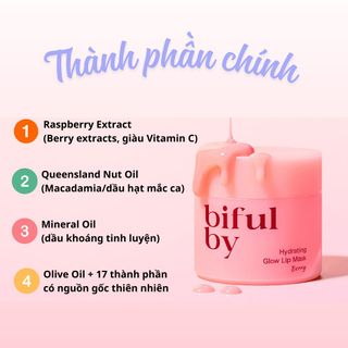 Mặt nạ ngủ môi bifulby Hydrating Glow Lip Mask 10g