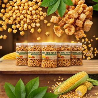 BẮP RANG TÓP MỠ SIÊU HOT, THỬ LÀ MÊ 500G - WINNIE HOUSE