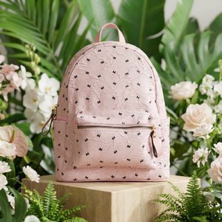 BALO DA PU HỌA TIẾT NƠ TIỂU THƯ W768 SIÊU XINH - WINNIE HOUSE