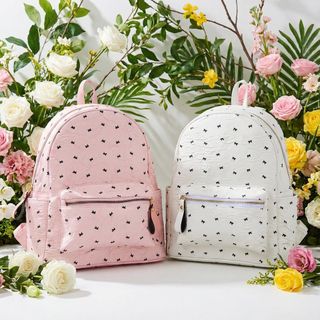 BALO DA PU HỌA TIẾT NƠ TIỂU THƯ W768 SIÊU XINH - WINNIE HOUSE