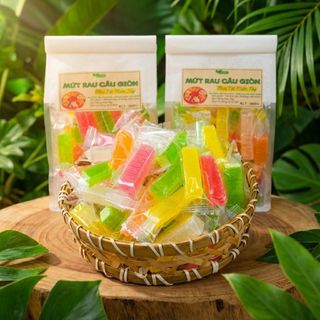 MỨT RAU CÂU GIÒN DAI SỰT SỰT 500G TỰ NHIÊN – KHÔNG PHẨM MÀU - WINNIE HOUSE