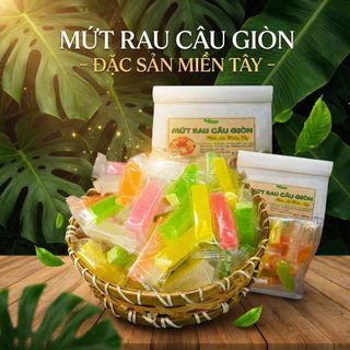 MỨT RAU CÂU GIÒN DAI SỰT SỰT 500G TỰ NHIÊN – KHÔNG PHẨM MÀU - WINNIE HOUSE