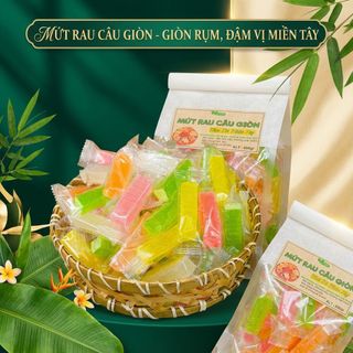 MỨT RAU CÂU GIÒN DAI SỰT SỰT 500G TỰ NHIÊN – KHÔNG PHẨM MÀU - WINNIE HOUSE