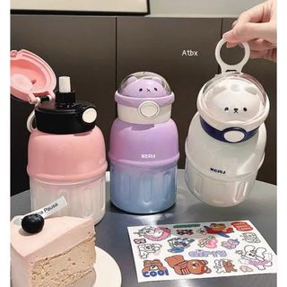 BÌNH GIỮ NHIỆT GẤU 500ML TẶNG KÈM STICKER 0811 - LADY'S PASSION