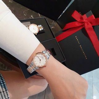 ĐỒNG HỒ NỮ CAO CẤP D WELLINGTON ICONIC LUMINE DAY THÉP DEMI FULLBOX TEM