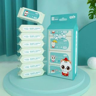 SET 8 GÓI KHĂN ƯỚT MINI SIÊU DỄ THƯƠNG