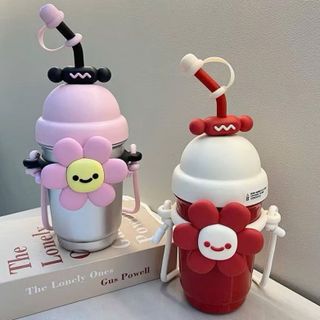 BÌNH GIỮ NHIỆT 700ML BÔNG HOA CUTE CÓ DÂY ĐEO 0809 - LADY'S PASSION