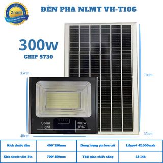 Đèn pha năng lượng mặt trời 300W
