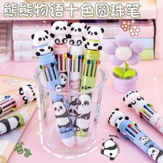 BÚT BI 6 MÀU MỰC XANH CHARM GẤU TRÚC 0660 - LADY'S PASSION