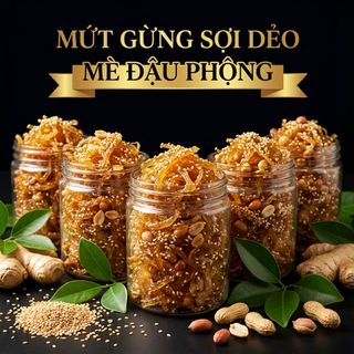HỘP MỨT GỪNG DẺO 500G – VỊ QUÊ NHÀ NGON KHÓ CƯỠNG - WINNIE HOUSE