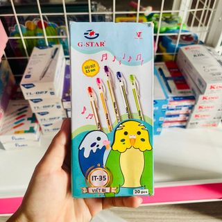 HỘP 12 CÂY BÚT BI NẾN IT35 MỰC XANH 0706 - LADY'S PASSION