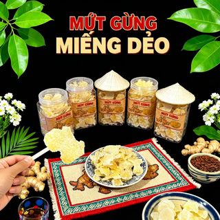 MỨT GỪNG MIẾNG DẺO - NGỌT ẤM NGÀN YÊU THƯƠNG 500G - WINNIE HOUSE