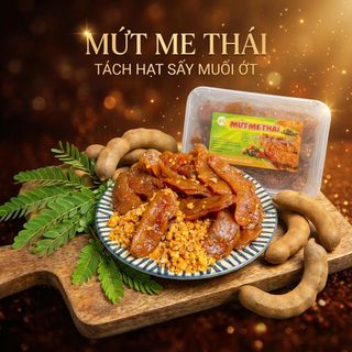 MỨT ME THÁI TÁCH HẠT SẤY MUỐI ỚT DẺO NGON, CHUA NGỌT CAY HẤP DẪN 500G - WINNIE HOUSE