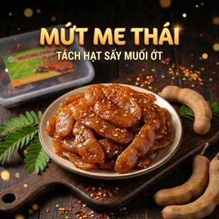 MỨT ME THÁI TÁCH HẠT SẤY MUỐI ỚT DẺO NGON, CHUA NGỌT CAY HẤP DẪN 500G - WINNIE HOUSE
