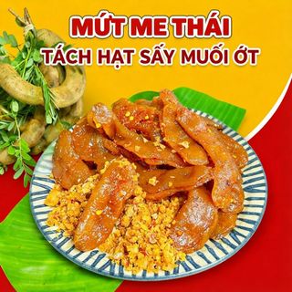 MỨT ME THÁI TÁCH HẠT SẤY MUỐI ỚT DẺO NGON, CHUA NGỌT CAY HẤP DẪN 500G - WINNIE HOUSE
