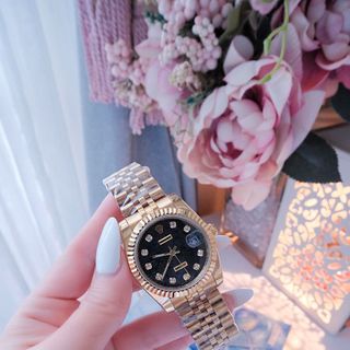 ĐỒNG HỒ NAM NỮ CAO CẤP RÔLET DÂY THÉP MẶT VI TÍNH NIỀNG KHÍA