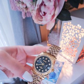 ĐỒNG HỒ NAM NỮ CAO CẤP RÔLET DÂY THÉP MẶT VI TÍNH NIỀNG KHÍA