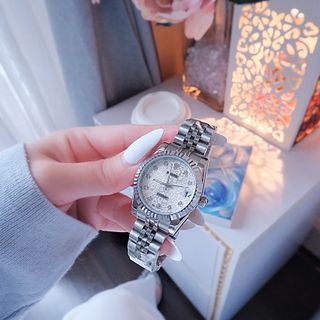 ĐỒNG HỒ NAM NỮ CAO CẤP RÔLET DÂY THÉP MẶT VI TÍNH NIỀNG KHÍA