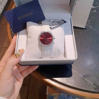 SIÊU SALE ĐỒNG HỒ NỮ CHÍNH HÃNG STARKE DÂY DA TRÒN ĐẦY ĐỦ HỘP TÚI