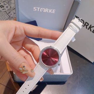 SIÊU SALE ĐỒNG HỒ NỮ CHÍNH HÃNG STARKE DÂY DA TRÒN ĐẦY ĐỦ HỘP TÚI