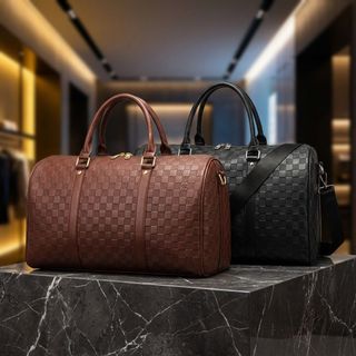 TÚI DU LỊCH DA PU Ô TRÁM CỠ LỚN SANG TRỌNG, ĐA NĂNG KÈM DÂY ĐEO CHÉO W771 - WINNIE HOUSE