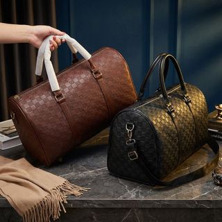 TÚI DU LỊCH DA PU Ô TRÁM CỠ LỚN SANG TRỌNG, ĐA NĂNG KÈM DÂY ĐEO CHÉO W771 - WINNIE HOUSE