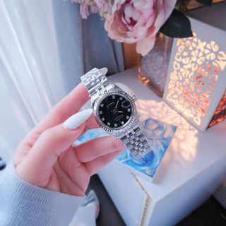 ĐỒNG HỒ NAM NỮ CAO CẤP RÔLET DÂY THÉP MẶT VI TÍNH NIỀNG KHÍA