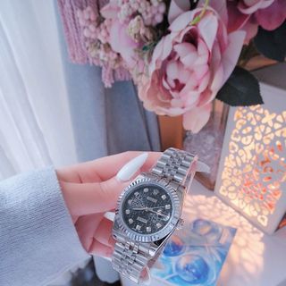 ĐỒNG HỒ NAM NỮ CAO CẤP RÔLET DÂY THÉP MẶT VI TÍNH NIỀNG KHÍA
