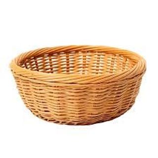 521 - Giỏ mây miệng tròn + CNt (nhựa dẻo giả mây) (23*9.5) ( THÙNG 96C )