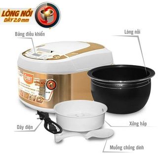 NỒI CƠM ĐIỆN TỬ NẮP GÀI 1,8L COMET CM8087 (T4)