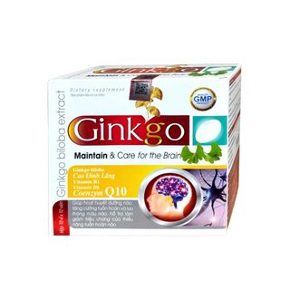 Viên uống Bổ não Ginkgo giúp hoạt huyết dưỡng não, tăng cường tuần hoàn và lưu thông máu não hộp 100 viên