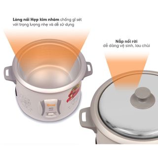 NỒI CƠM ĐIỆN NẮP RỜI 1,8L COMET CM8021 (T4)