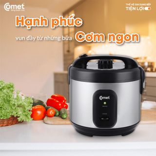 NỒI CƠM ĐIỆN NẮP GÀI 1,8L COMET CM8068 (T4)